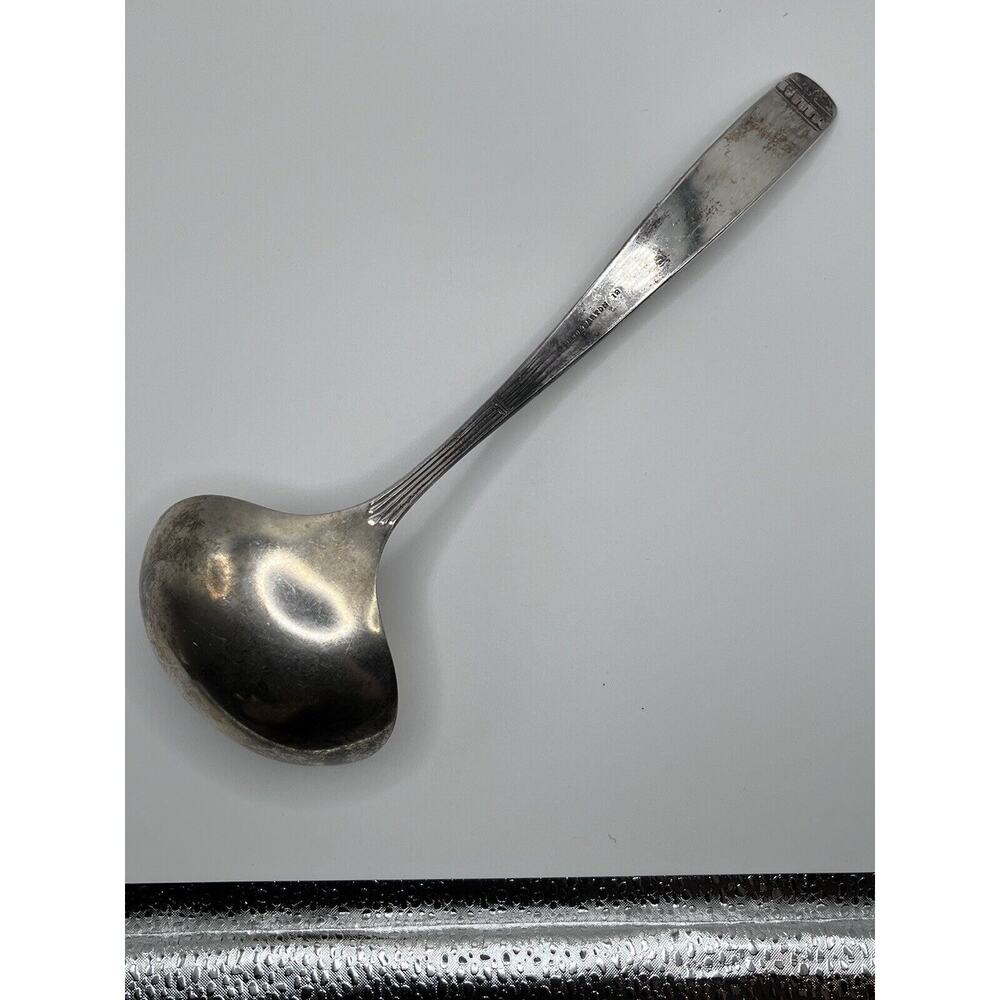 Reed & Barton Silverplate 1885 Oyster Ladle 9.38”